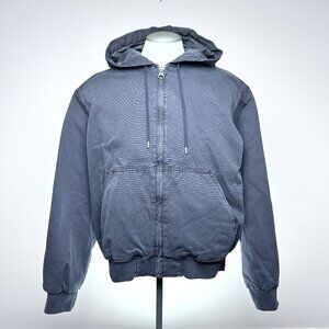 H&M Hooded Zip Jacket XL Dark Grey Cotton